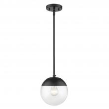  3219-S BLK-BLK - Small Pendant with Rod